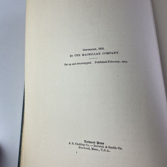 Antique One Woman's Life Robert Herrick First Edition 1913 Hardcover Book - Picture 6 of 14